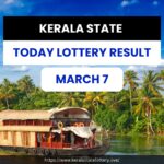 KERALA STATE TODAY LOTTERY RESULT