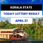 KERALA STATE TODAY LOTTERY RESULT